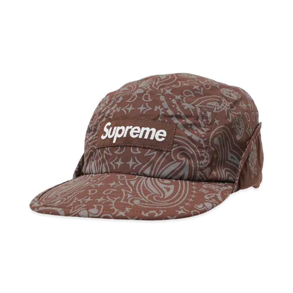 Supreme Reflective Bandana Sunshield Camp Cap "Brown"