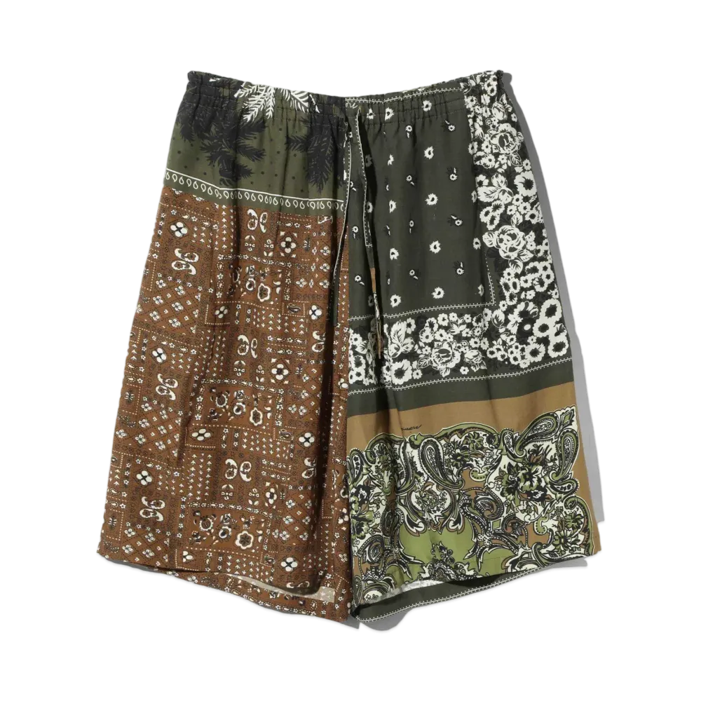 Needles x NOMA T.D. H.D.P. Short - Patchwork "Green"