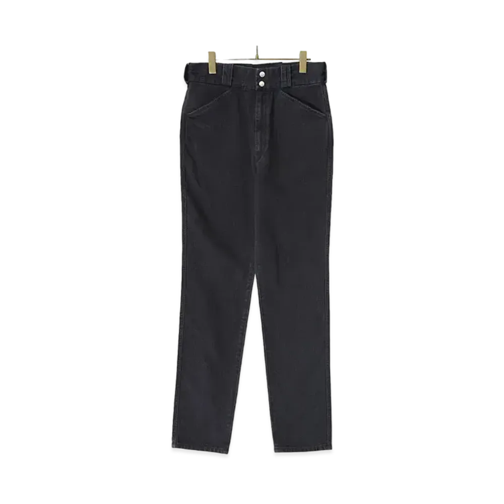COMOLI Cotton Twill Rider Pants "Black"