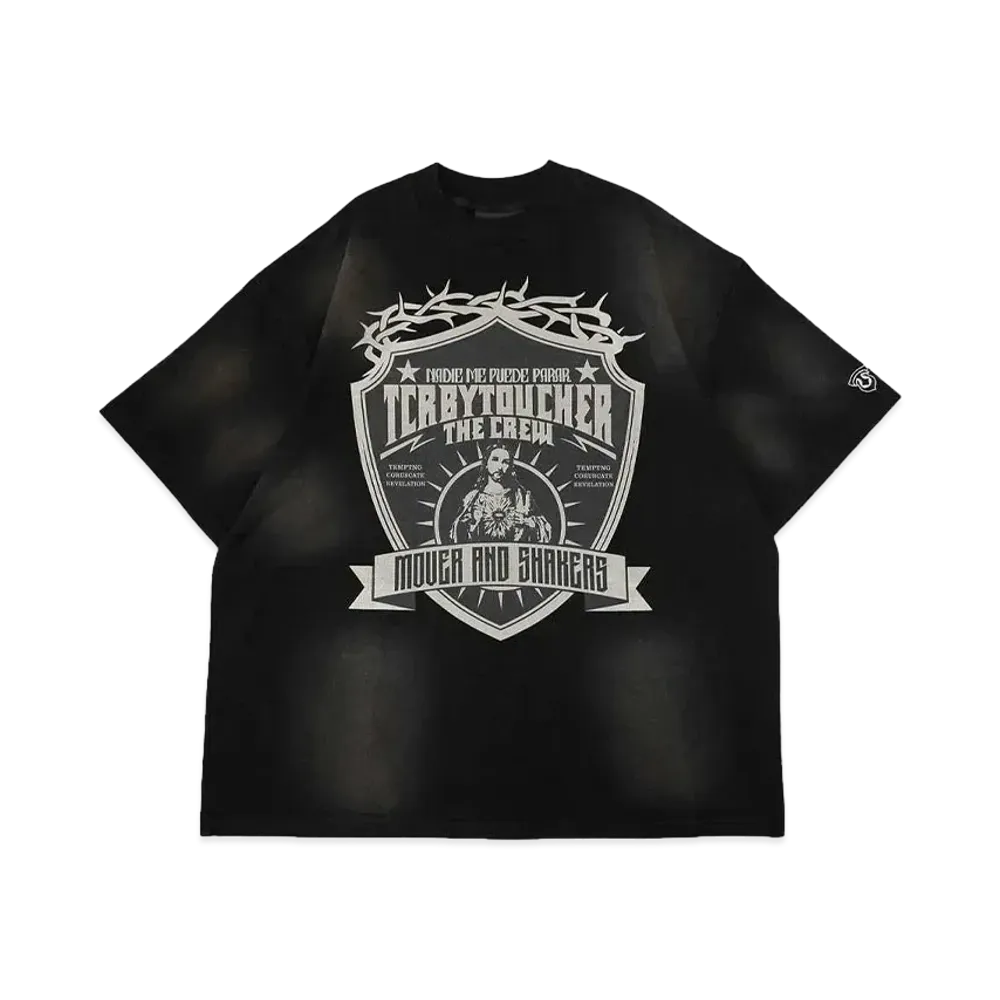 T.C.R BY TOUCHER T.C.R MOVER AND SHAKERS S/S TEE "BLACK"