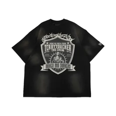 T.C.R BY TOUCHER T.C.R MOVER AND SHAKERS S/S TEE "BLACK"