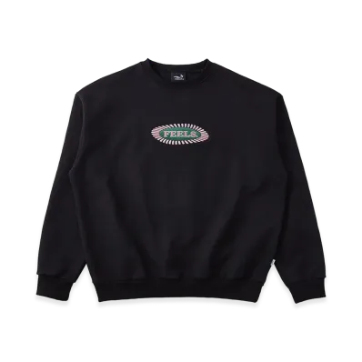 FEELS. Crewneck Sweatshirt "Black"