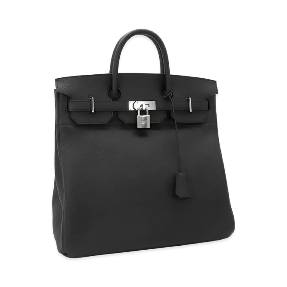 Hermes Women's Haut a Courroies 40cm Togo Handbag "Noir"