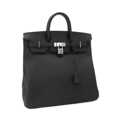 Hermes Women's Haut a Courroies 40cm Togo Handbag "Noir"
