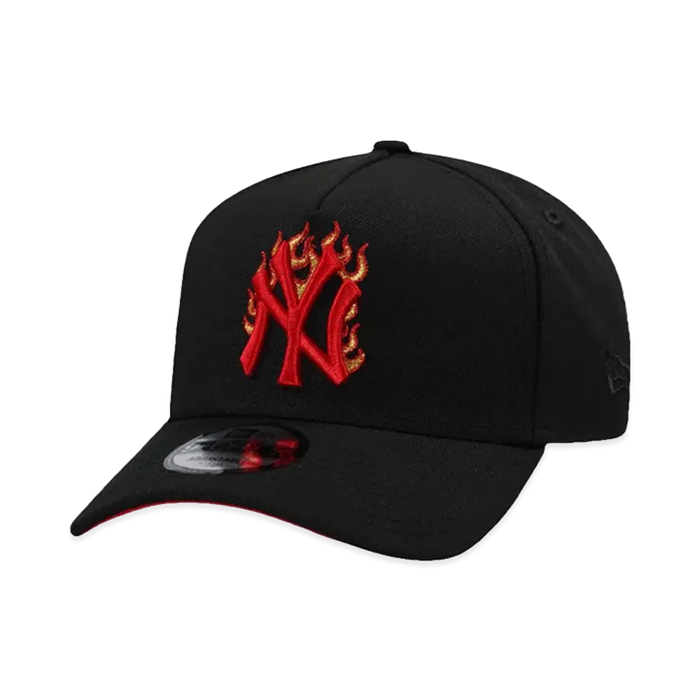 NEW ERA x MLB New York Yankees Flame Red Prime Edition 9Forty A-Frame Snapback Cap "Black"