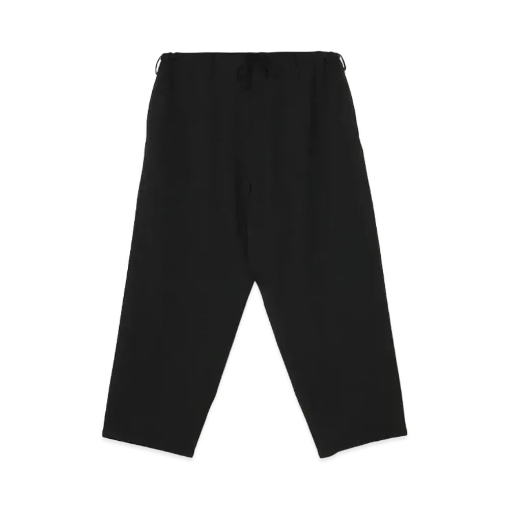 Yohji Yamamoto Pour Homme W/GABARDINE REGULAR WIDE STRING PANTS "Black"