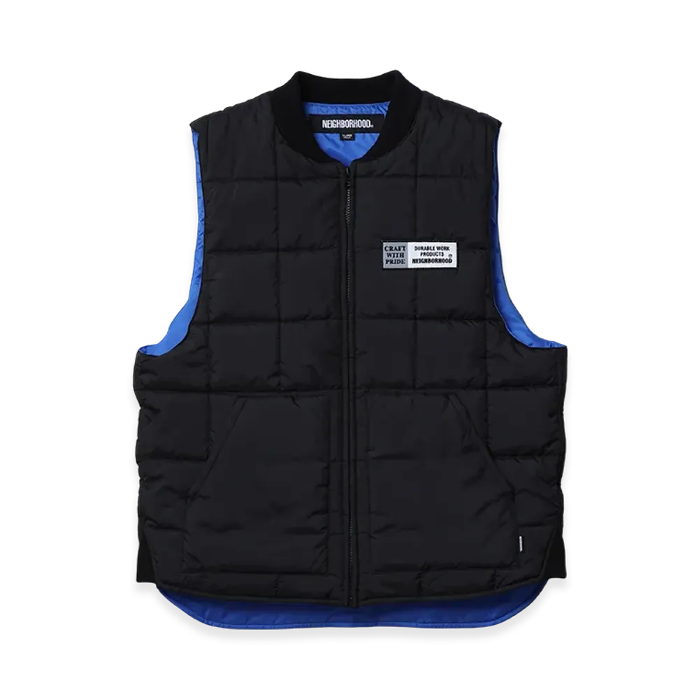 NEIGHBORHOOD Reversible Padded Vest "Black"