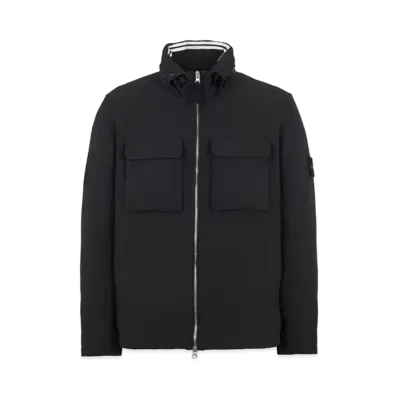 Stone Island Q0222 SOFT SHELL-R_E.DYE TECHNOLOGY "Black"
