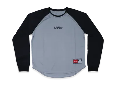 SAPEur Youth Basic Raglan L/S T-Shirt "Gray Black"