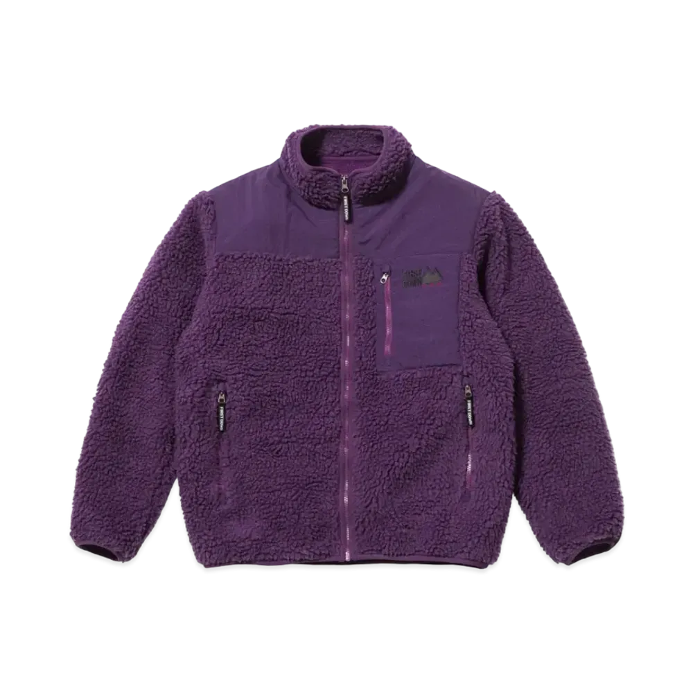 FIRST DOWN STAND COLLAR BOA BLOUSON "Purple"