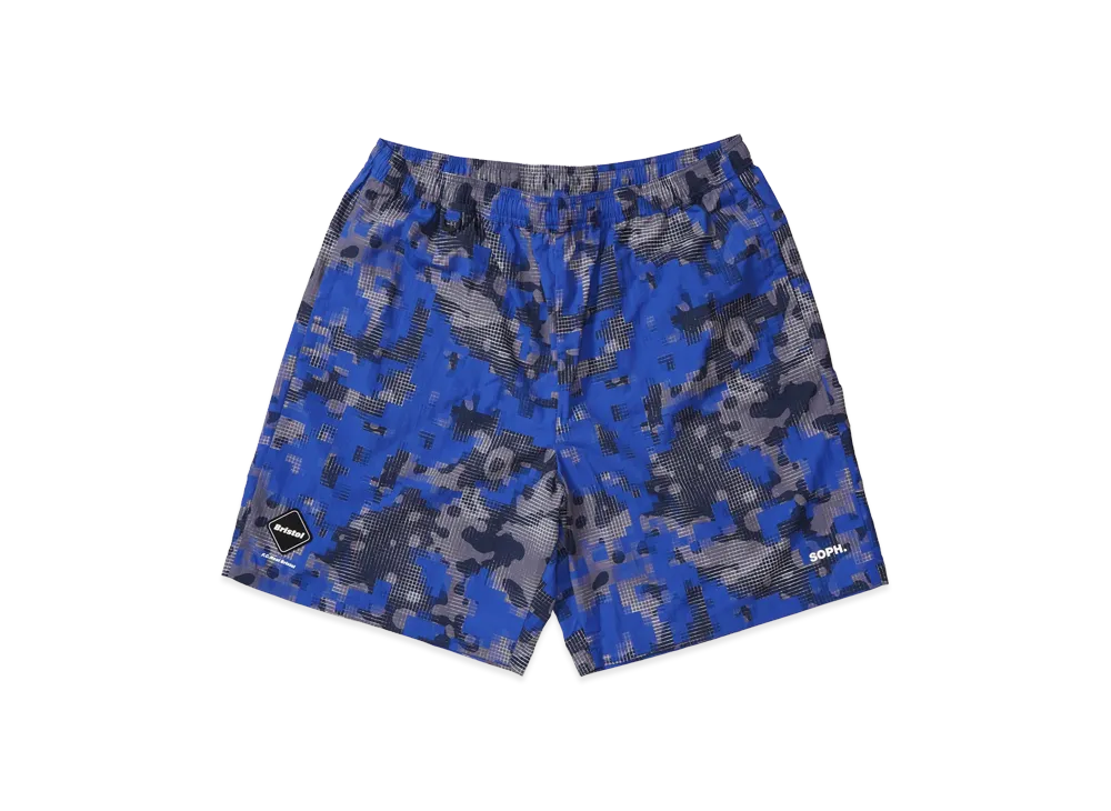F.C.Real Bristol x FRAGMENT Camouflage Nylon Shorts "A (Pixel Camo)"