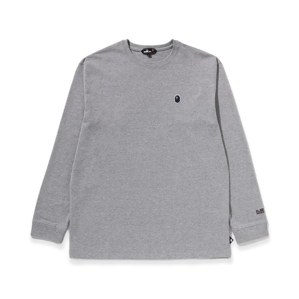 A BATHING APE Mr. BATHING APE Light Weight LS Tee "Gray"
