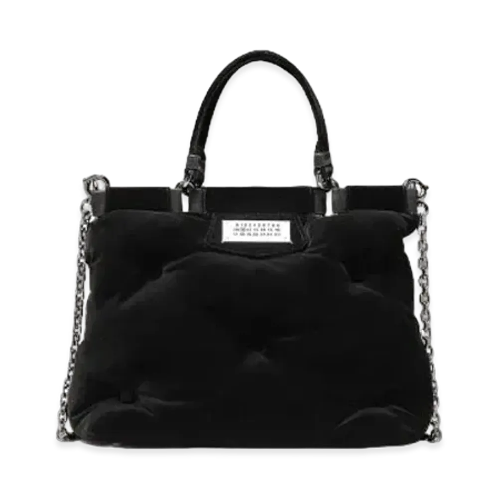 Maison Margiela Glam Slam Shopping Small Velvet "Black"