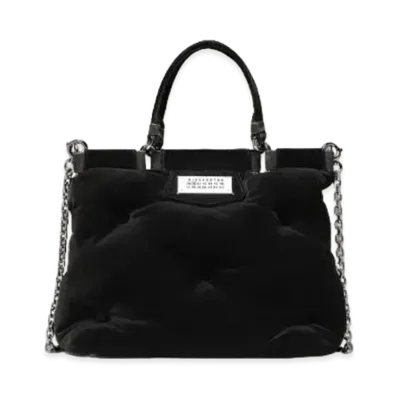 Maison Margiela Glam Slam Shopping Small Velvet "Black"