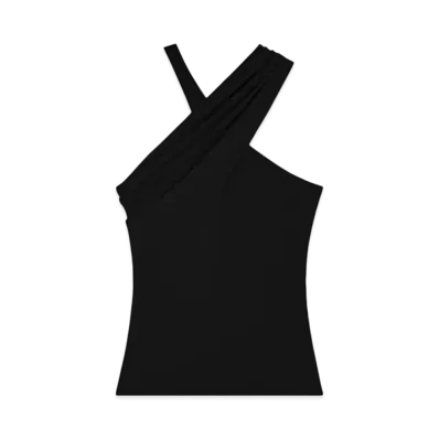 Courreges Criss Cross Top "Black"