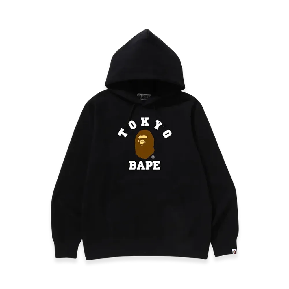 A BATHING APE College Pullover Hoodie "Black"