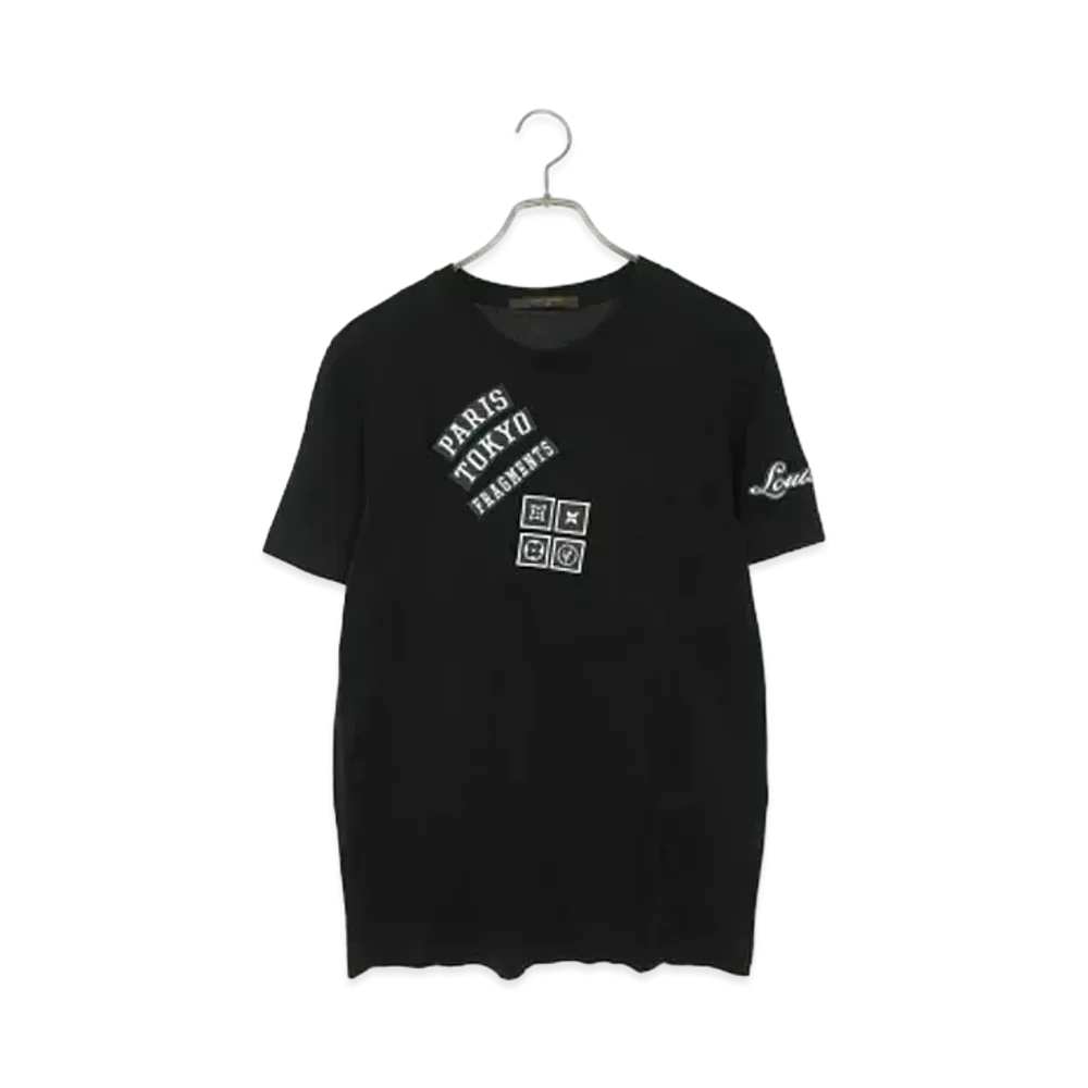 Louis Vuitton x Fragment Design Logo Patches T-shirt "Noir"