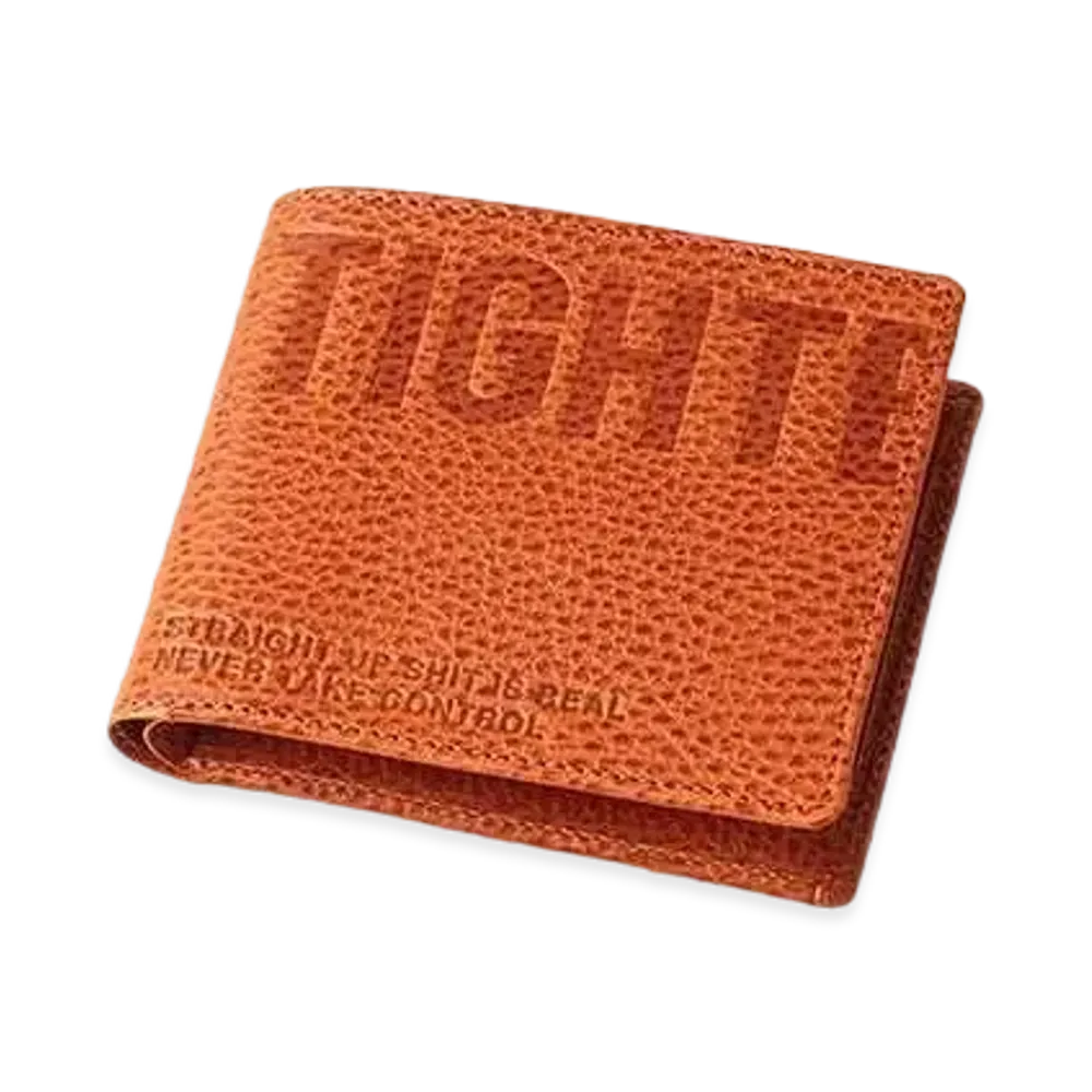 TIGHTBOOTH Leather Bifold Wallet "Orange"
