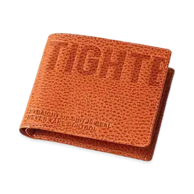 TIGHTBOOTH Leather Bifold Wallet "Orange"