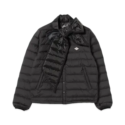 DANTON x BEAMS COUTURE Muffler Ribbon Down "Black"