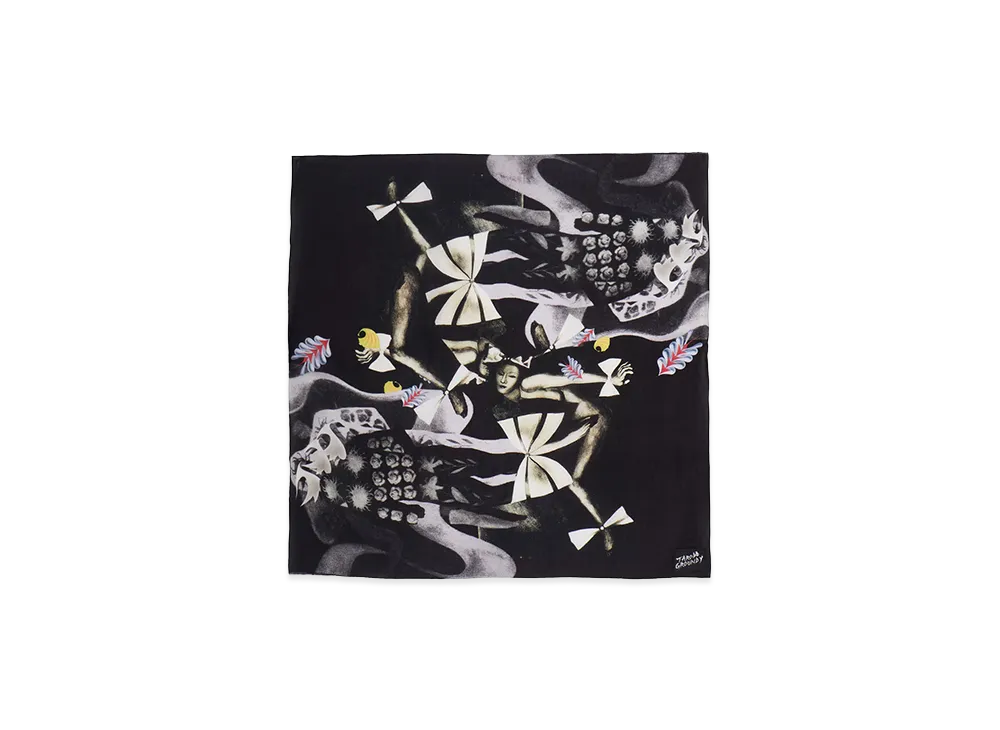 Ground Y x Taro Okamoto Graphic-print scarf Collage Type:A "Black"