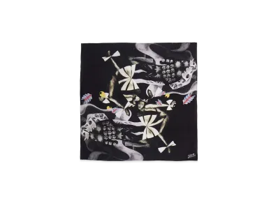 Ground Y x Taro Okamoto Graphic-print scarf Collage Type:A "Black"