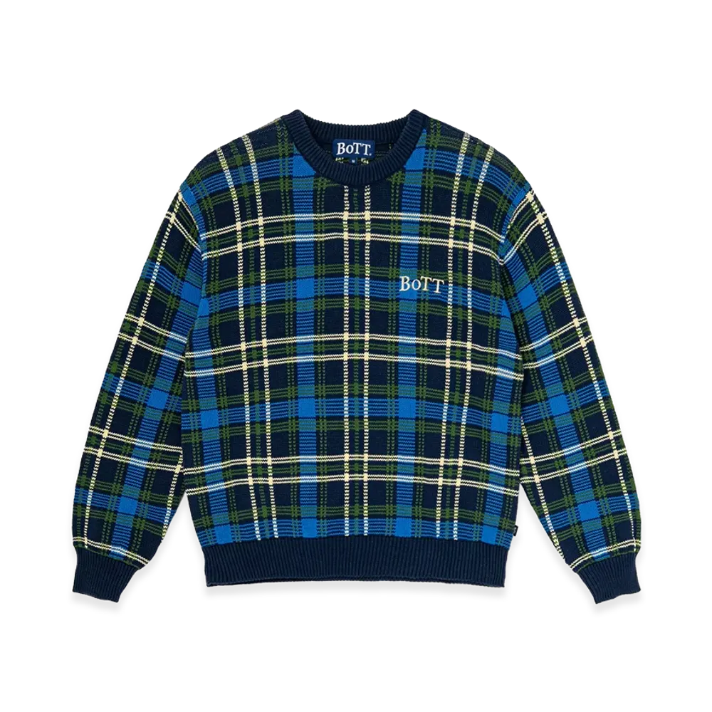 BoTT Checked Knit "Navy"