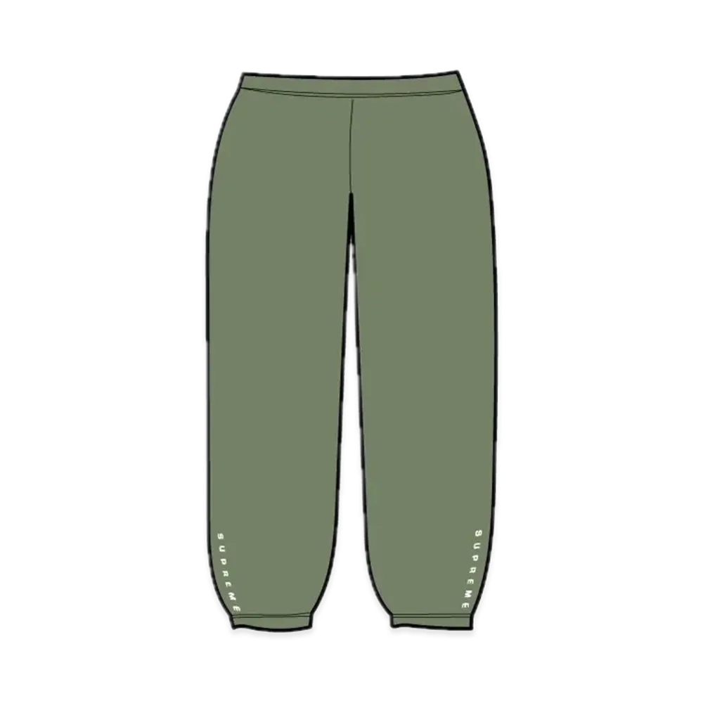 シュプリーム ウォーム アップ パンツ "オリーブ" (23FW)