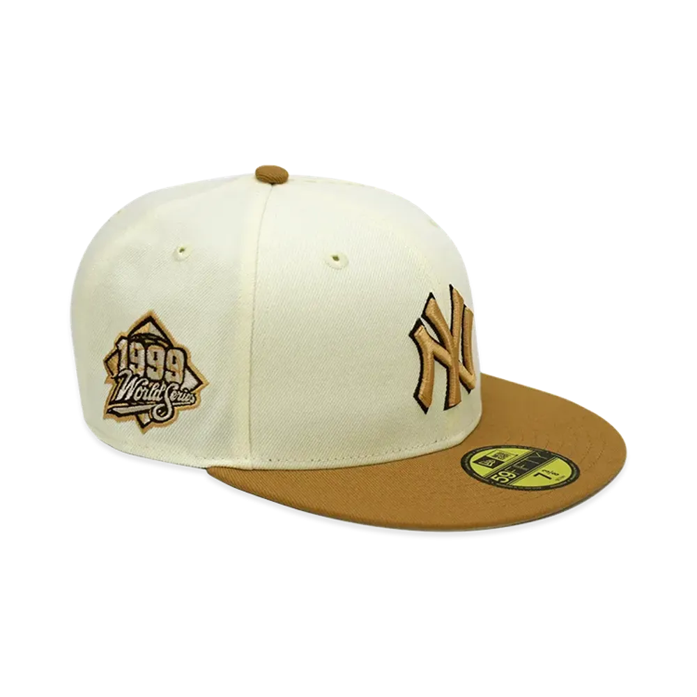 NEW ERA x THE CAP 59Fifty Soft Tropics New York Yankees "Chrome White/Wheat"
