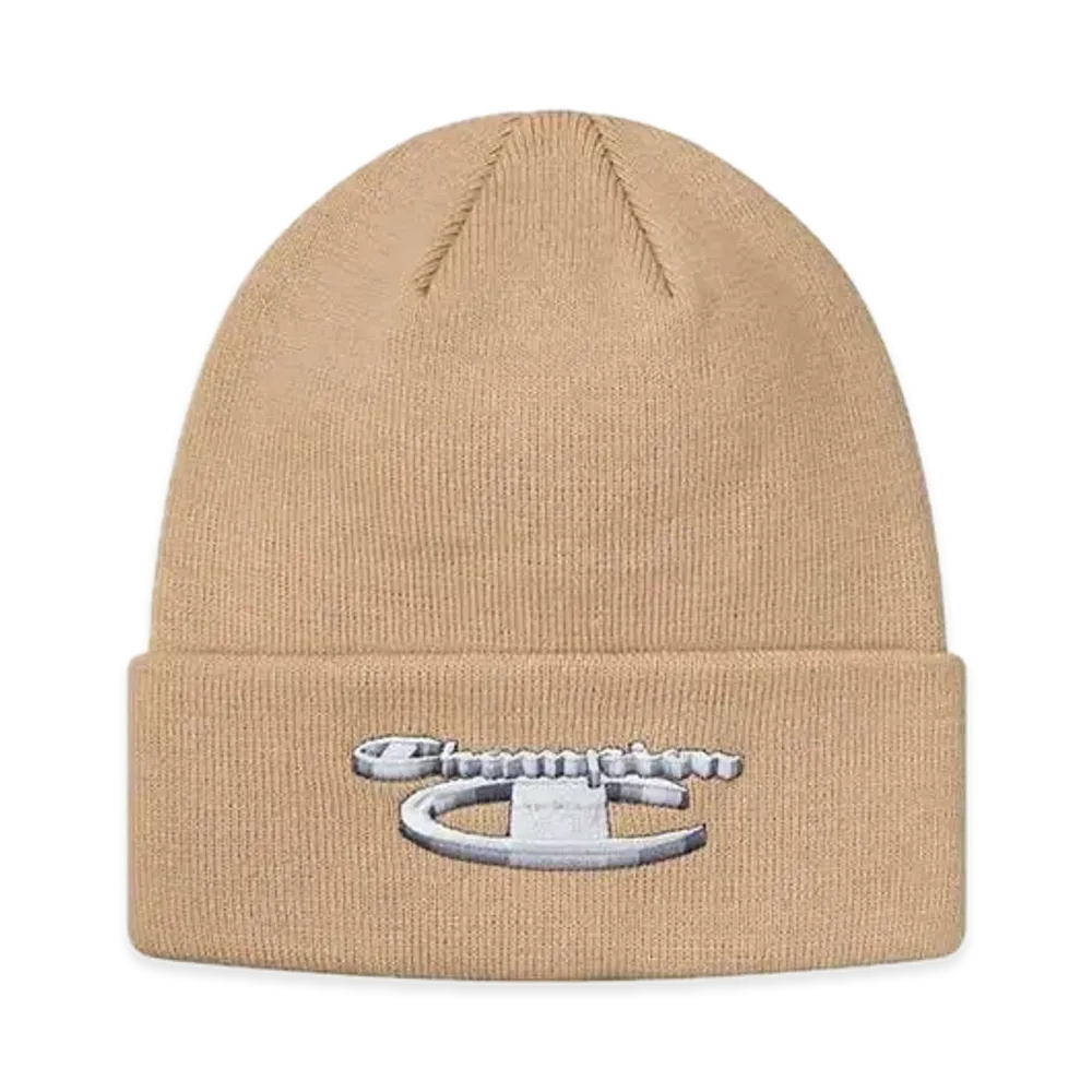 Supreme x Champion 3D Metallic Beanie "Tan"