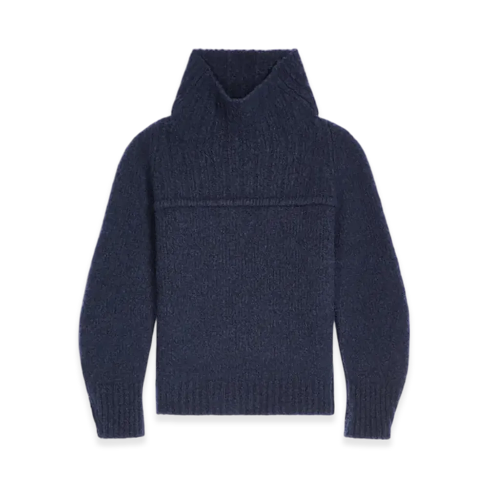 DRIES VAN NOTEN Oversized Wool Sweater "Navy"