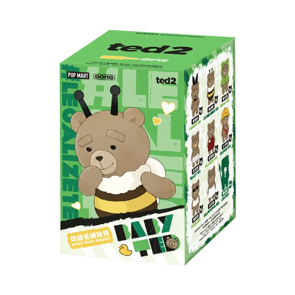 POP MART Ted 2 - Baby Ted Action Plush Pendant [Piece]