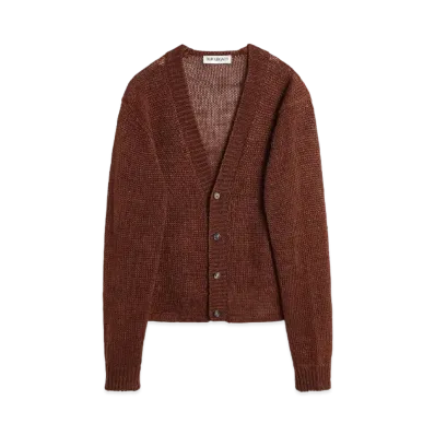 OUR LEGACY Academy Cardigan Magnificent Hemp "Ruby"