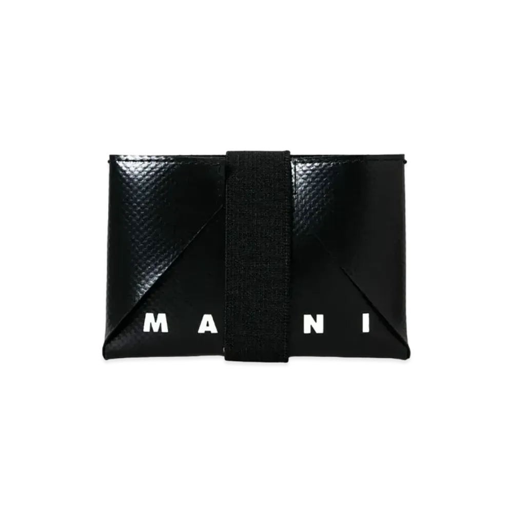 Marni Black And Blue Credit Card Case "Black/Royal"