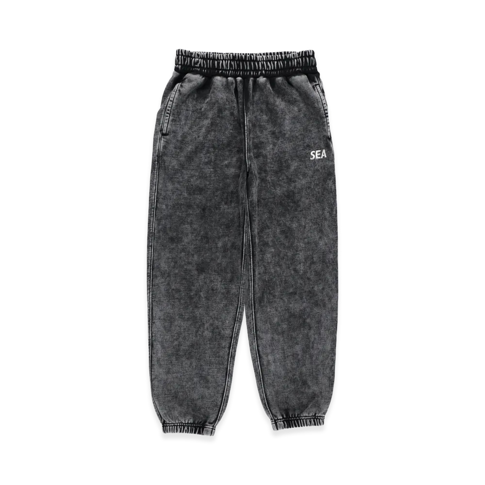 WIND AND SEA Aged Essential Sweat Pants "Black"
