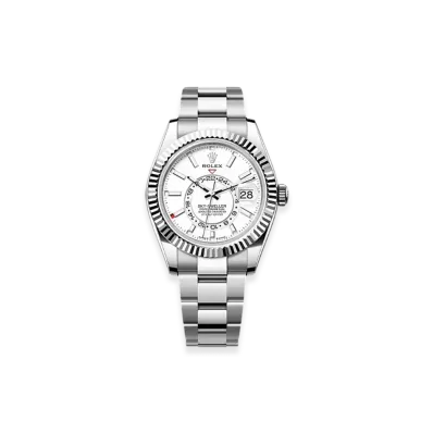 ROLEX Sky-Dweller 42mm Oystersteel & White Gold 336934 "Intense White"