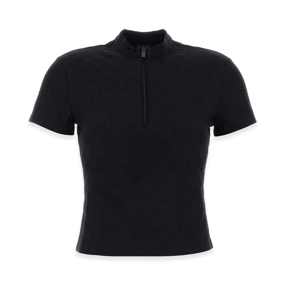 GUCCI Women's GG Jacquard Top "Black"