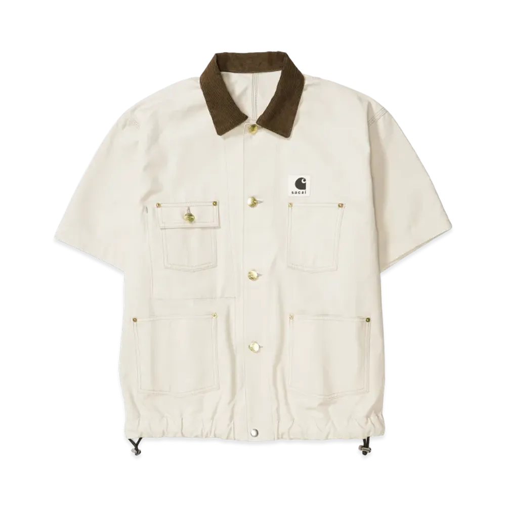 sacai x Carhartt WIP Duck Shirt "Ivory"