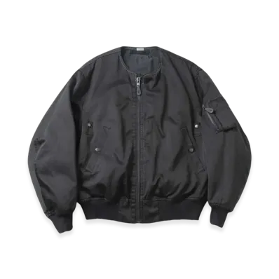 A.PRESSE Vintage Silk Flight Custom Jacket "Black"