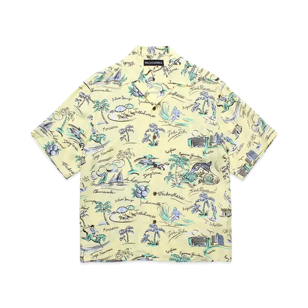 WACKO MARIA Hawaiian Shirt "Yellow"