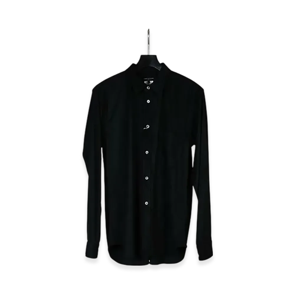 COMME des GARCONS HOMME PLUS Polyester Suede Shirt "Black"