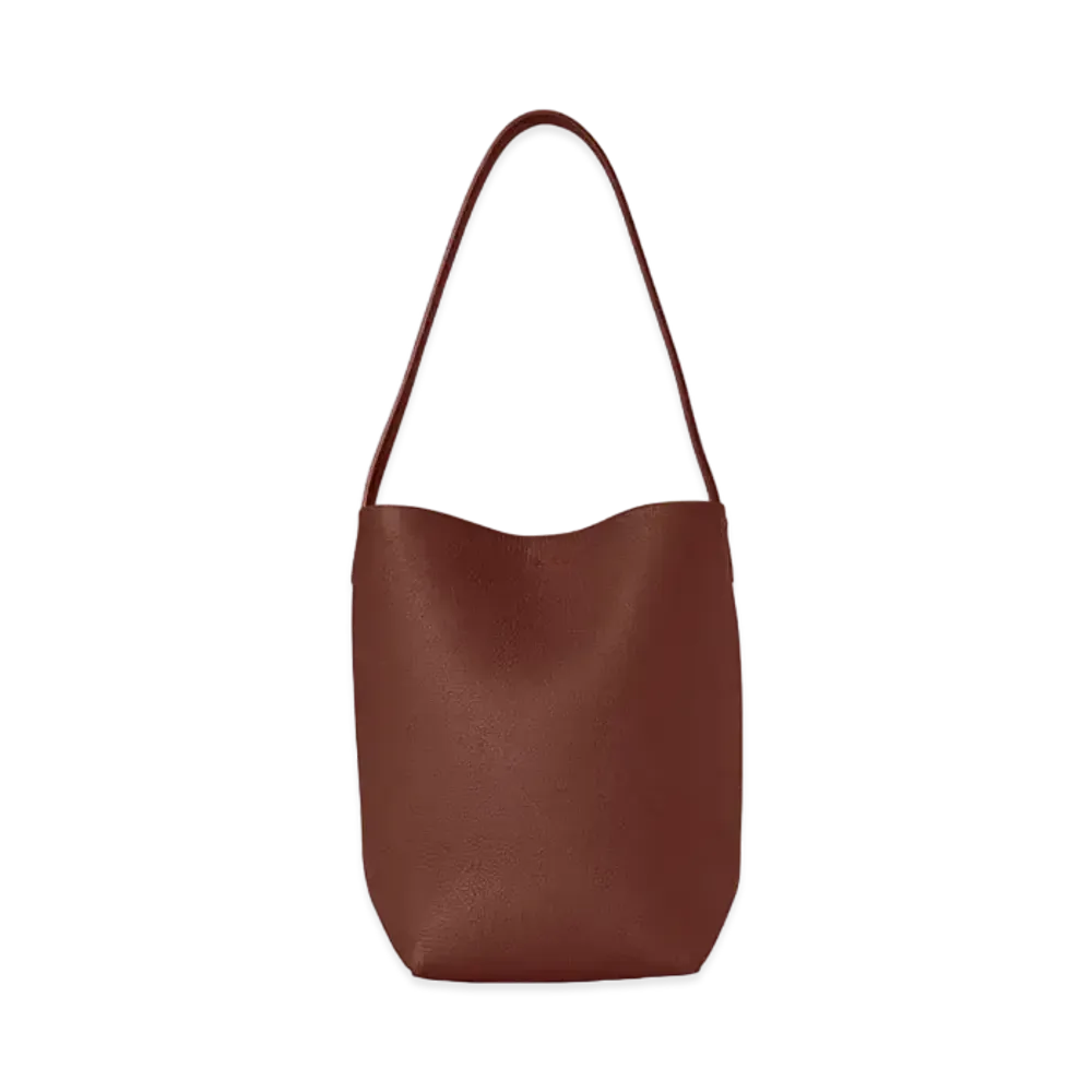 The Row Small N/S Park Tote in Leather "Cognac"