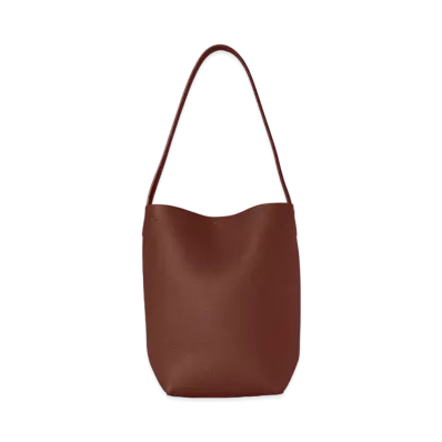 The Row Small N/S Park Tote in Leather "Cognac"