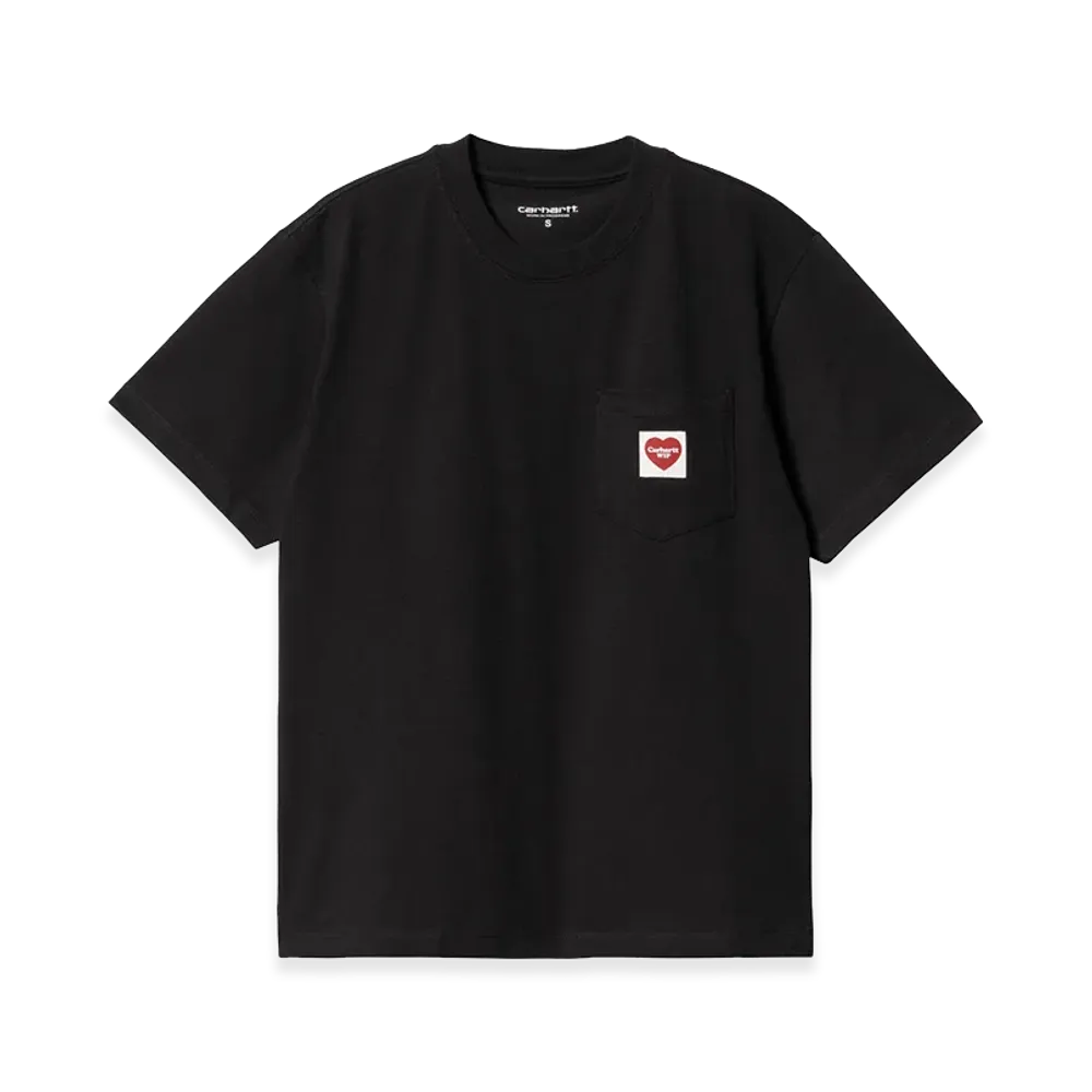 Carhartt WIP Women's S/S Pocket Heart T-Shirt "Black/Red"
