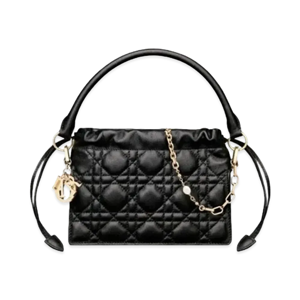 Dior Lady Dior Milly Mini Bag Cannage Lambskin "Black"