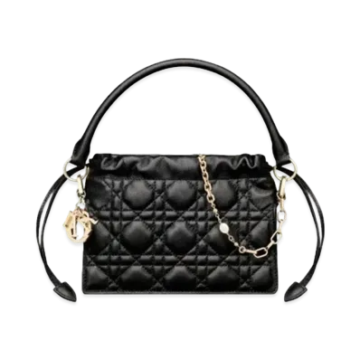 Dior Lady Dior Milly Mini Bag Cannage Lambskin "Black"