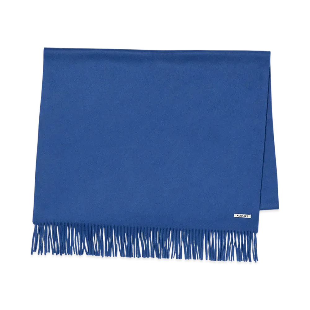 AURALEE Baby Cashmere Wide Stole "Royal Blue"