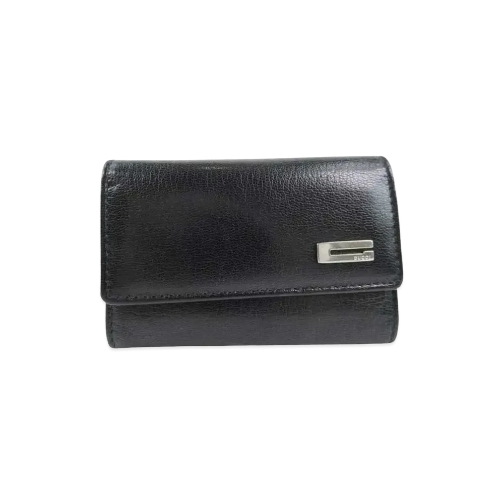 GUCCI Leather Key Case "Black"