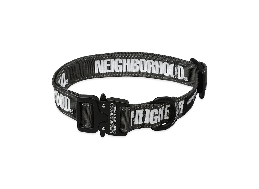 NEIGHBORHOOD Dog Collar Wide "Gray"