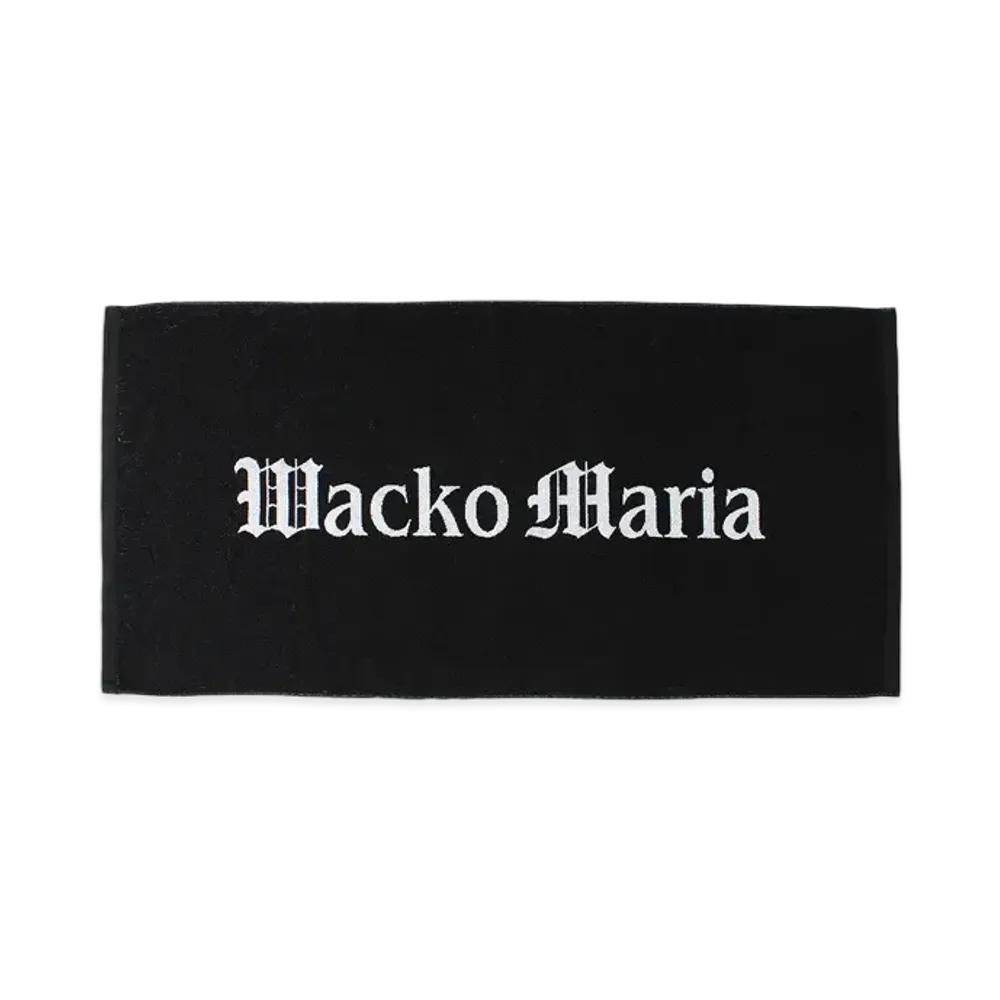 WACKO MARIA Logo Jacquard Towel [Large] "Black"